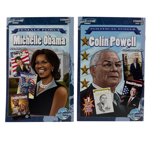 BlueWater 2009 Female Force Hillary Clinton Michelle Obama Issue 1 Comic Books - Picture 2 of 4